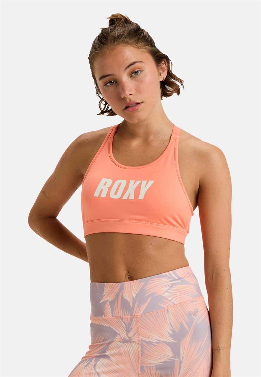 Roxy EVERYDAY FLOW - Sport-BH mit mittlerer Stützkraft - nkn/orange