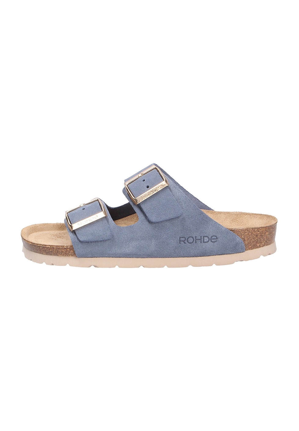 Rohde Pantolette flach - jeans/blau