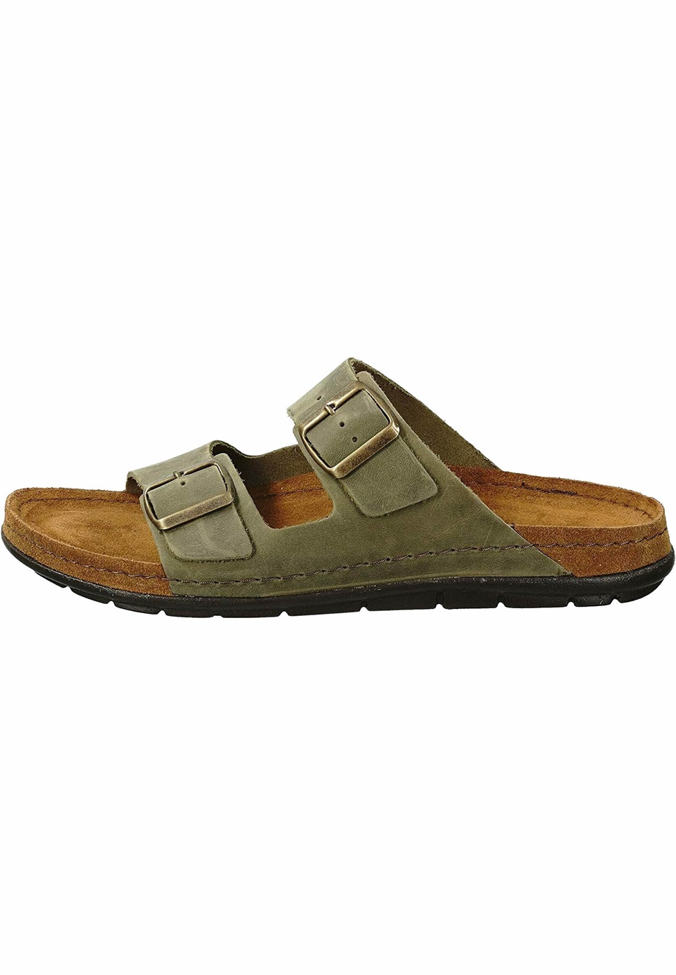 Rohde EASYS - Pantolette flach - olive/oliv