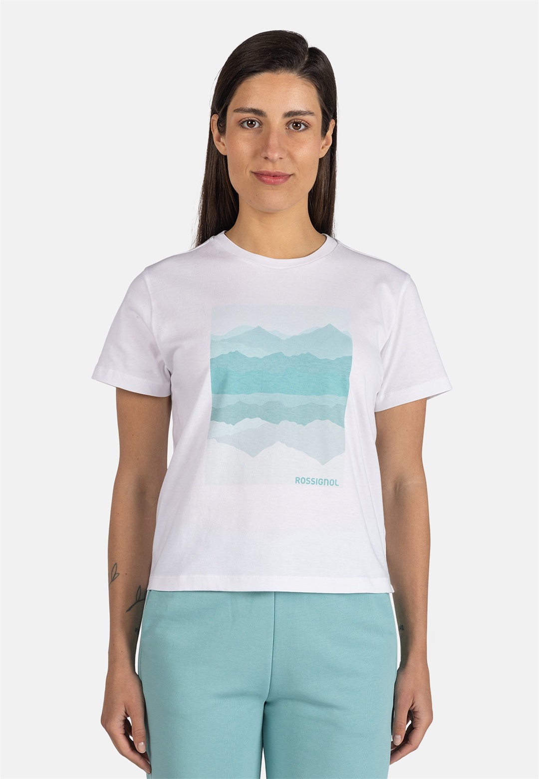 Rossignol WATERFALL - T-Shirt print - white/weiß