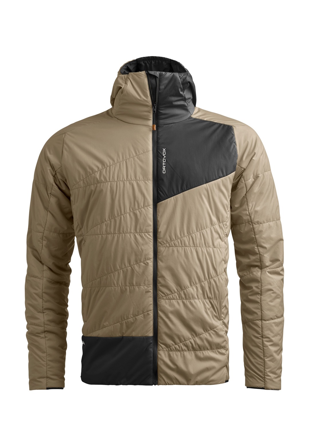ORTOVOX SWISSWOOL PIZ DUAN - Daunenjacke - grey sand/sand