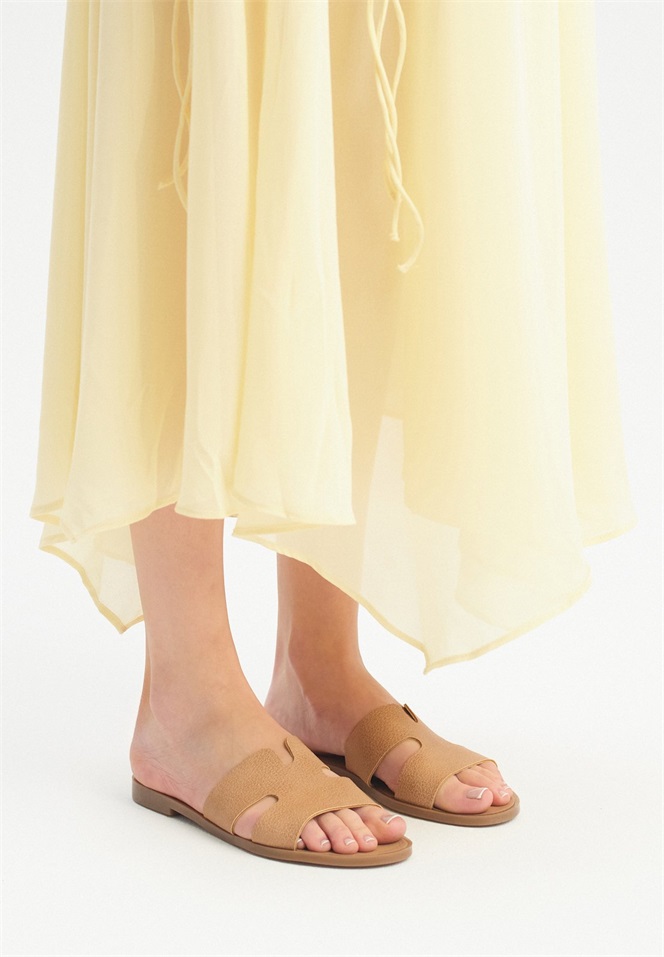 RYŁKO Pantolette flach - beige