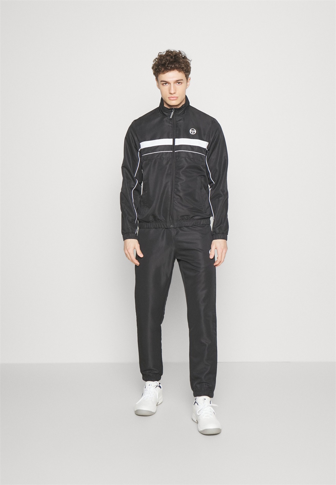 Sergio Tacchini ZELMA TRACKSUIT - Trainingsanzug - black/white/schwarz