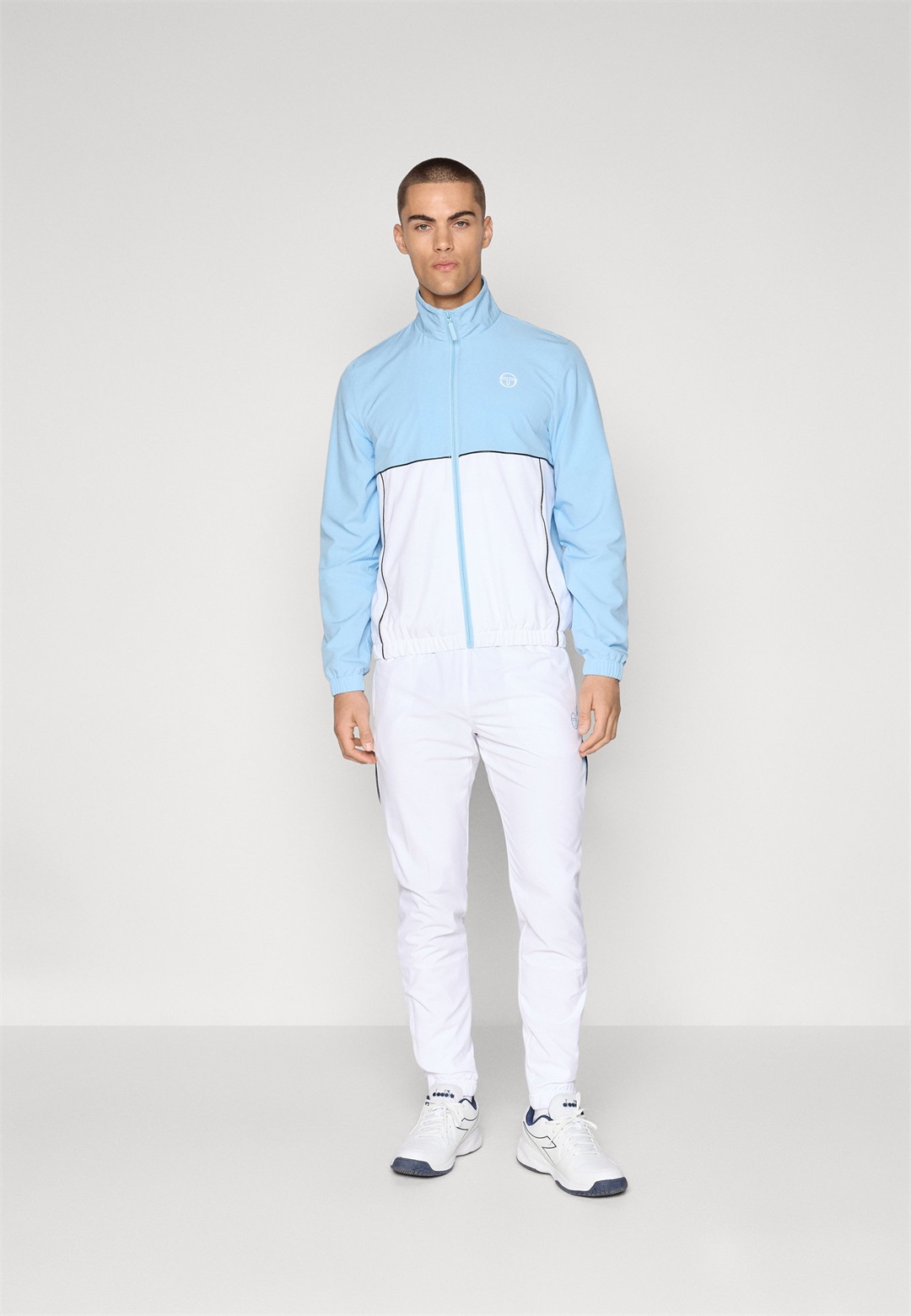 Sergio Tacchini DERIVA TRACKSUIT SET - Trainingsanzug - white/blue bell/weiß
