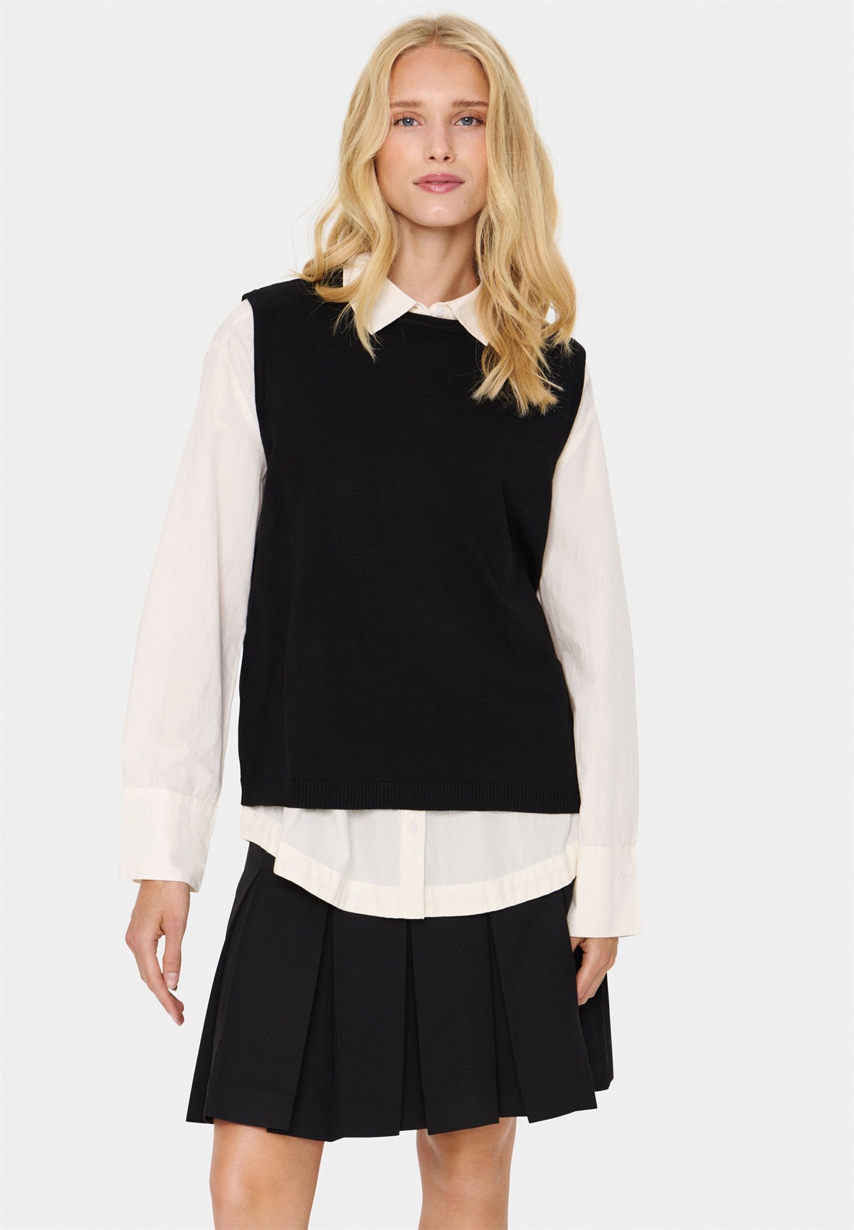 Saint Tropez Strickpullover - black/schwarz