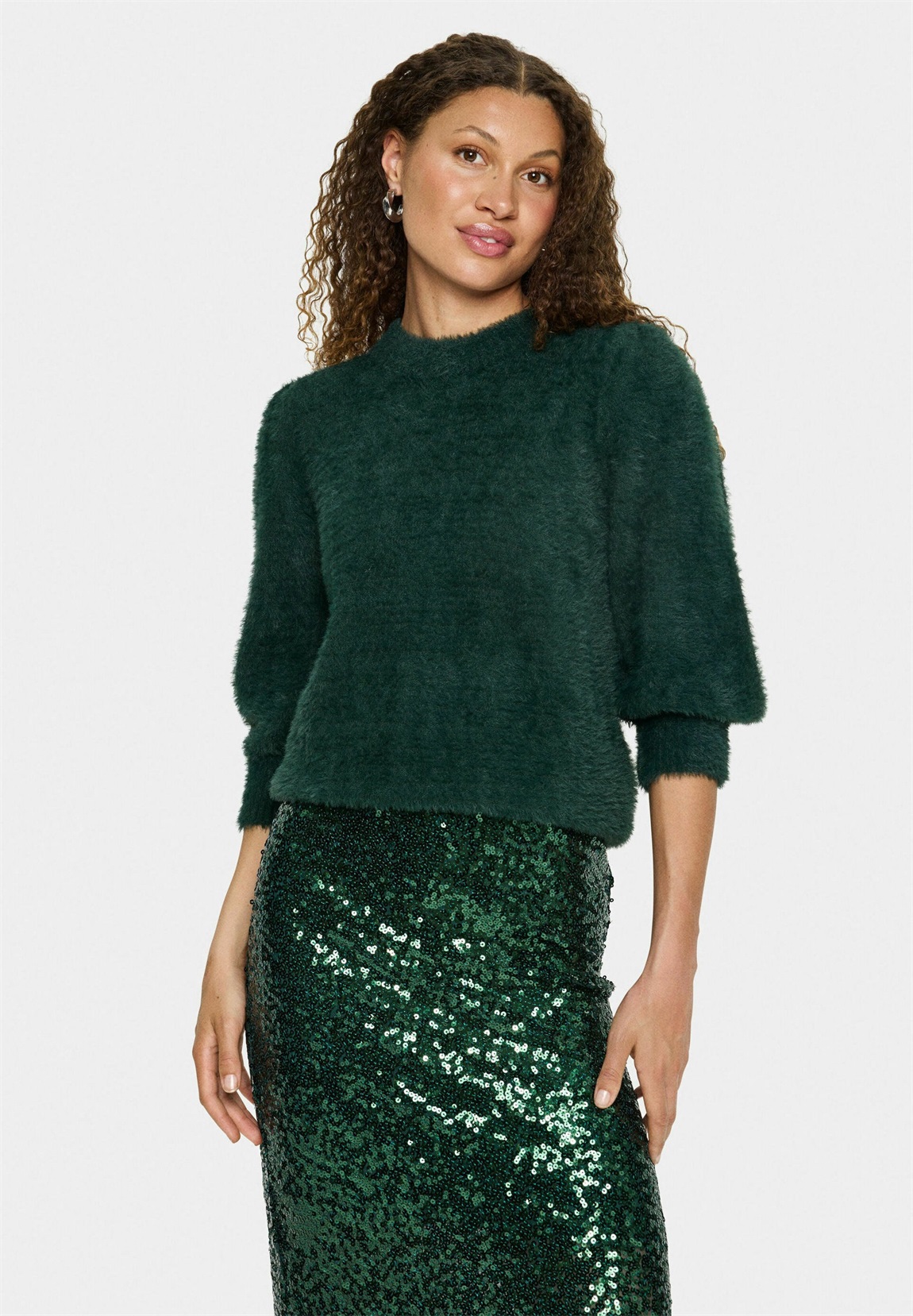 Saint Tropez BANNISZ - Strickpullover - june bug/dunkelgrün