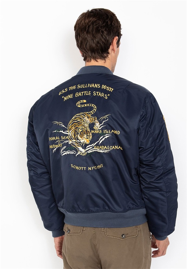 Schott UNISEX - Bomberjacke - dark navy/dunkelblau