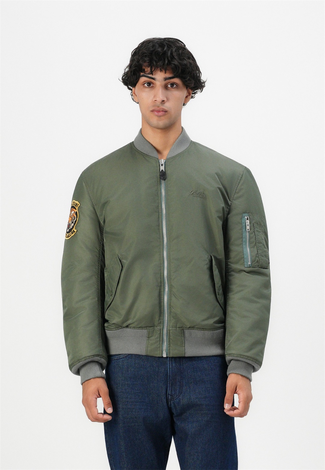 Schott UNISEX - Bomberjacke - us green/dunkelgrün
