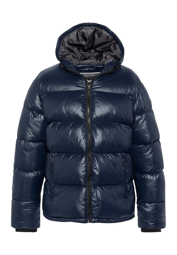Schott HOODED PUFFER - Winterjacke - marine/dunkelblau