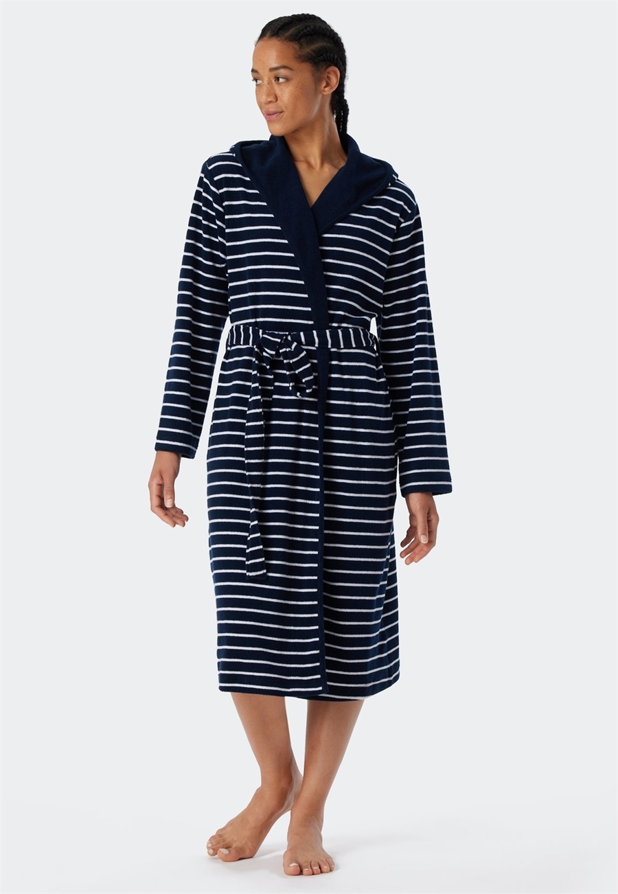 Schiesser DIESER - Bademantel - navy/dunkelblau