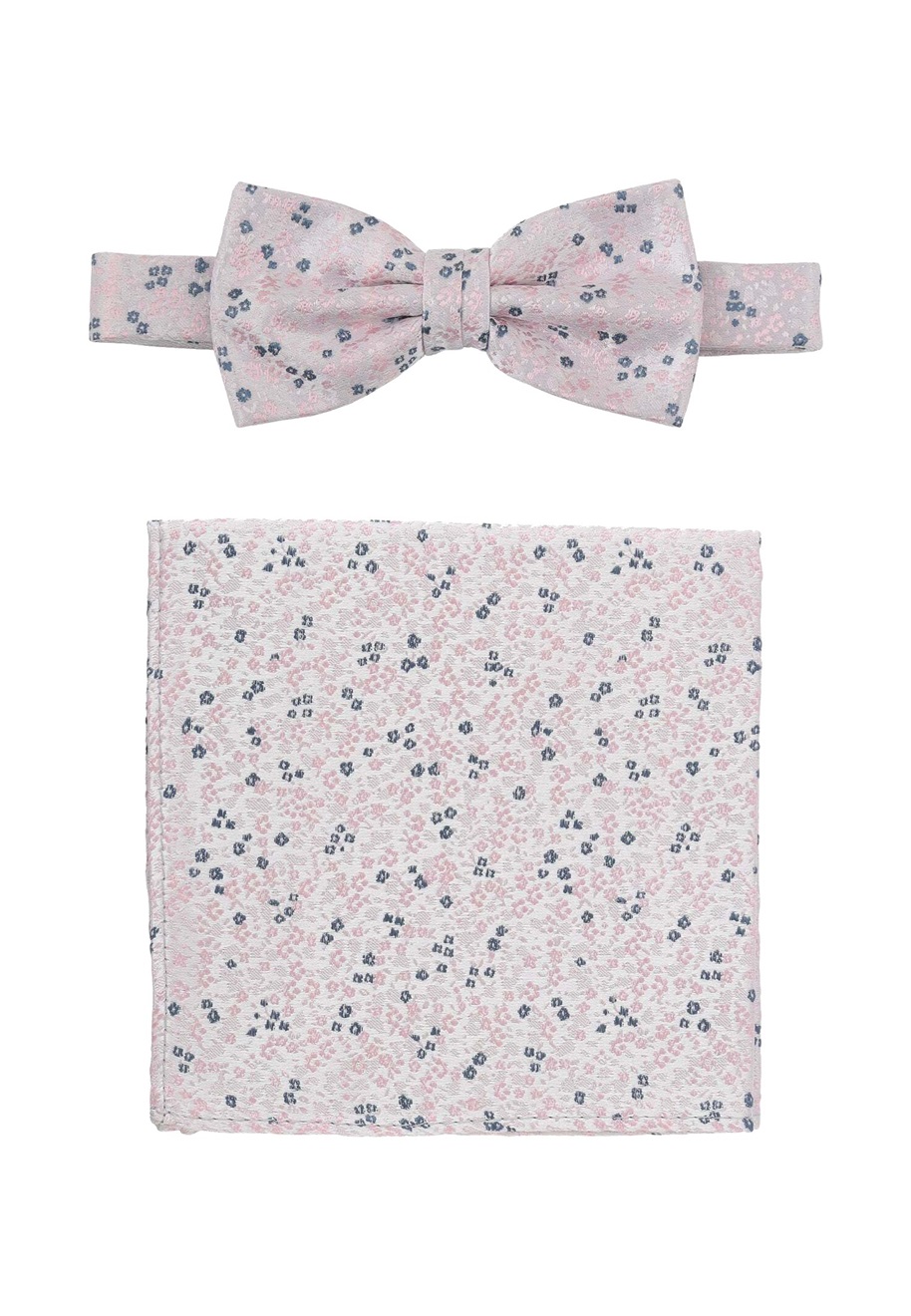 Seidenfalter SET - Einstecktuch - rosa