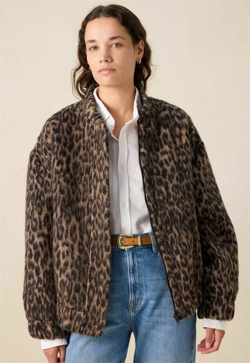 Sissy-Boy MIT LEOPRINT - Leichte Jacke - braun