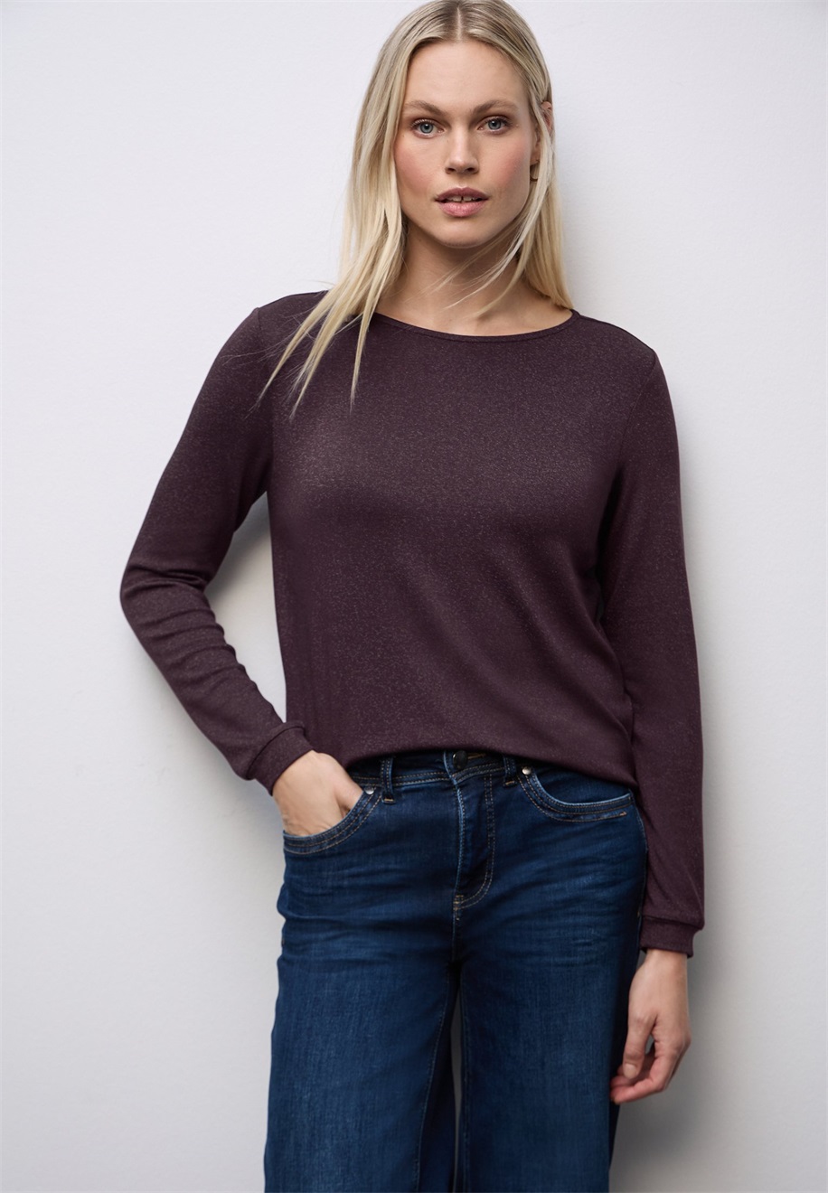 Street One Strickpullover - rot/beere