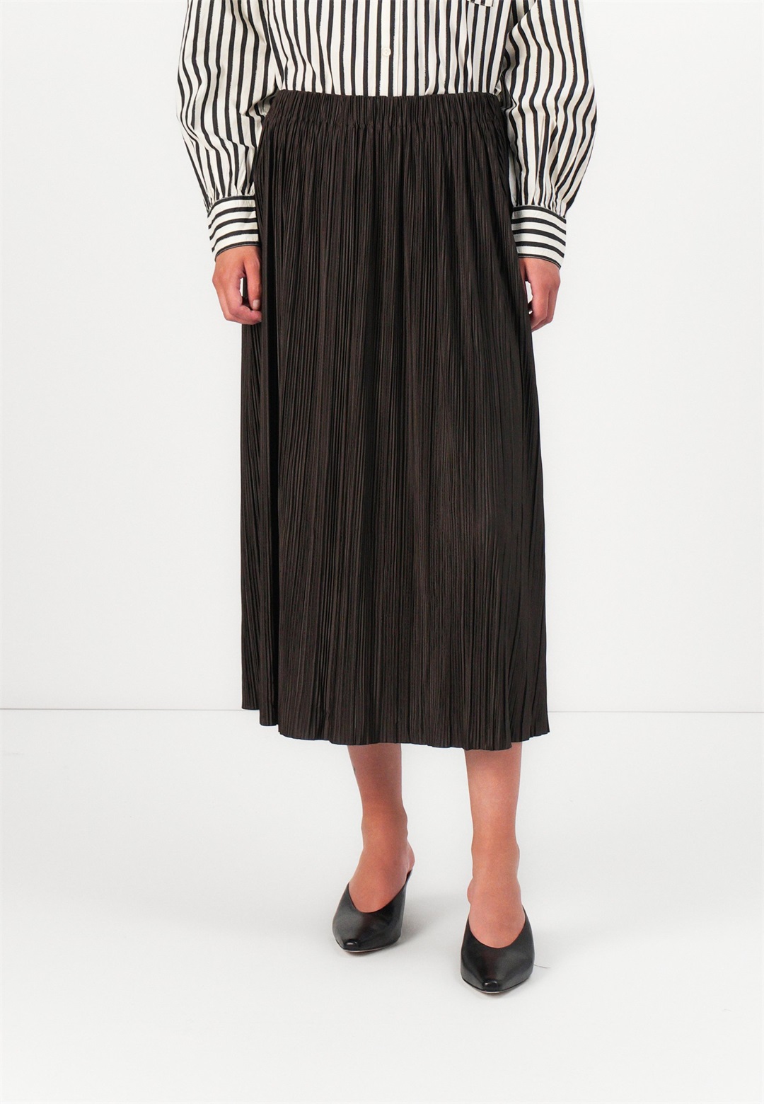 Samsøe Samsøe UMA - A-Linien-Rock - black coffee/dunkelbraun