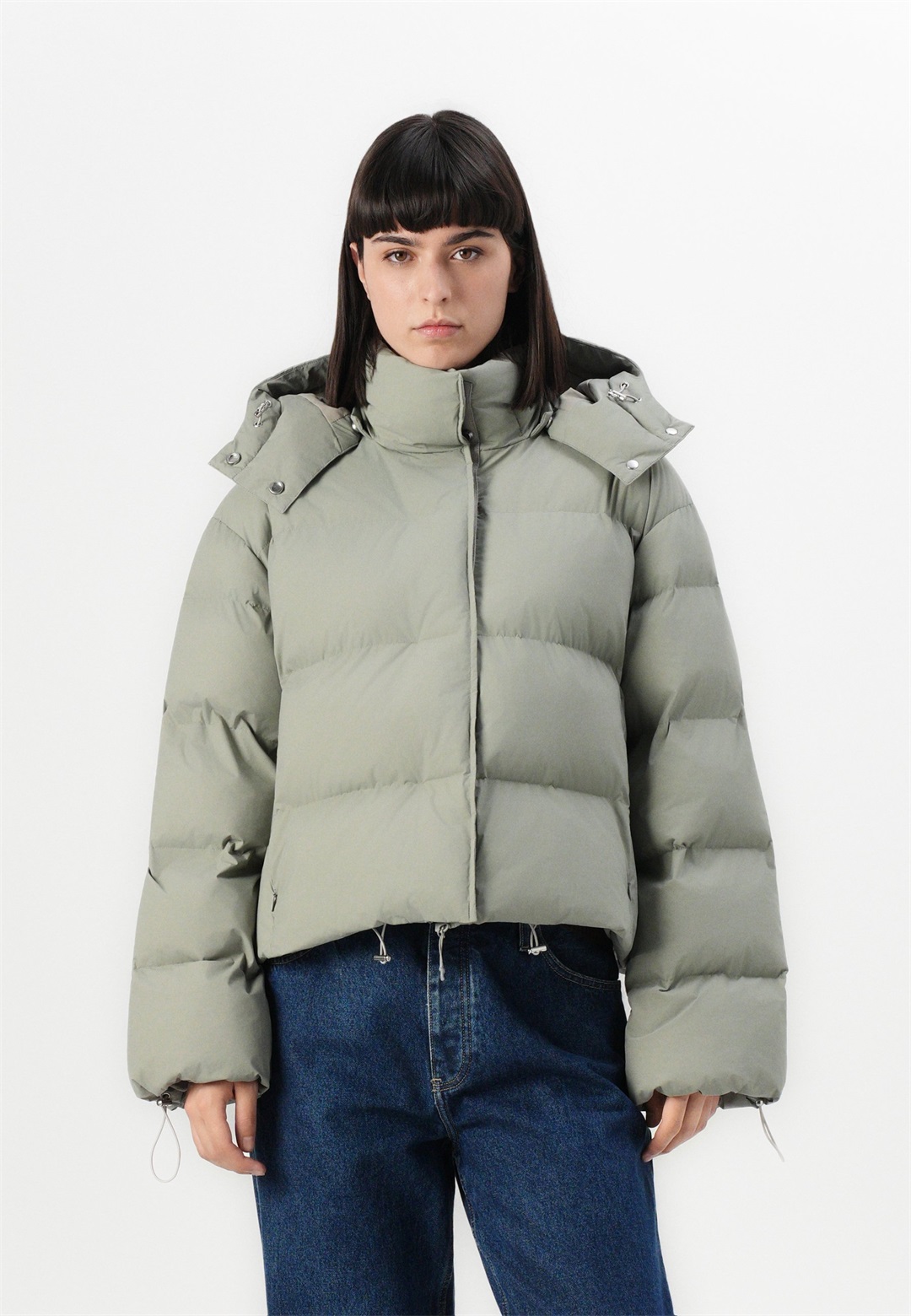 Samsøe Samsøe SAHANADI PUFFER JACKET - Winterjacke - elephant skin/hellgrau