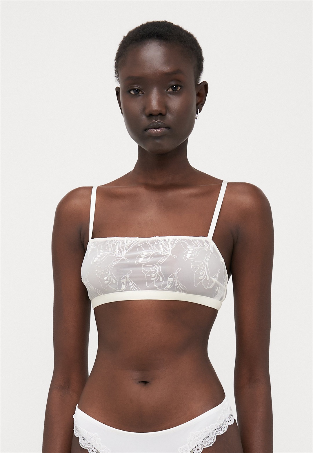 Samsøe Samsøe BANDEAU BRA - Bustier - egret/offwhite