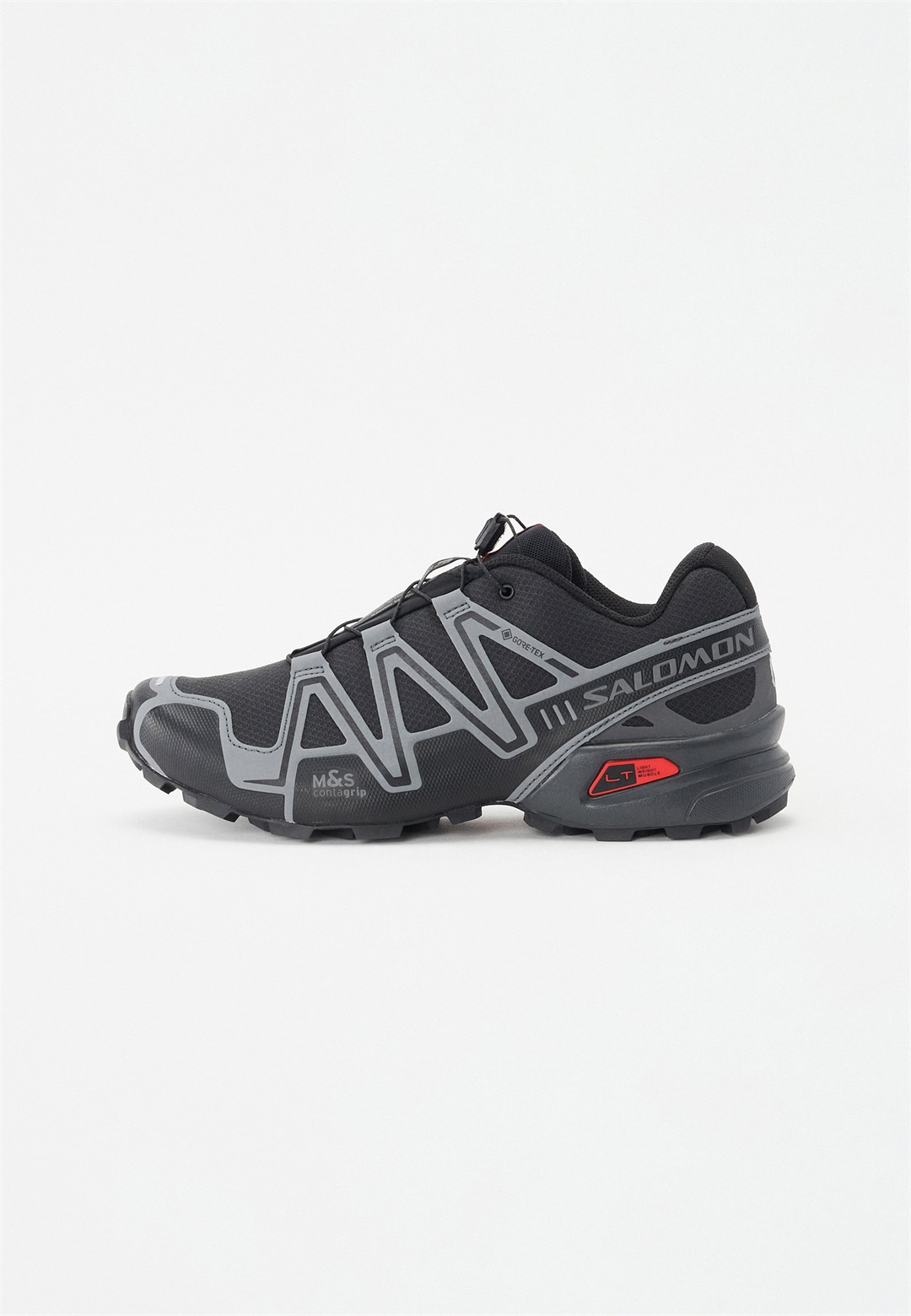 Salomon Sportstyle SPEEDCROSS GTX UNISEX - Sneaker low - black/asphalt/flame scarlet/schwarz