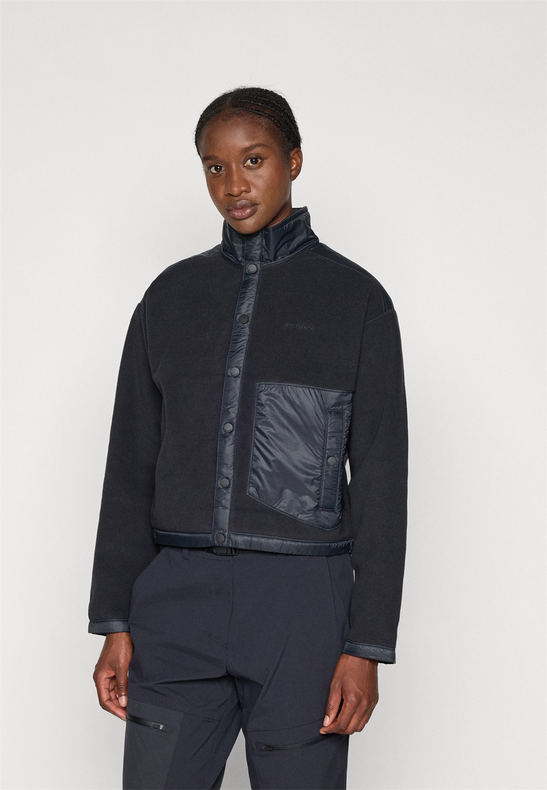 Salomon CHROMA - Fleecejacke - deep black/schwarz