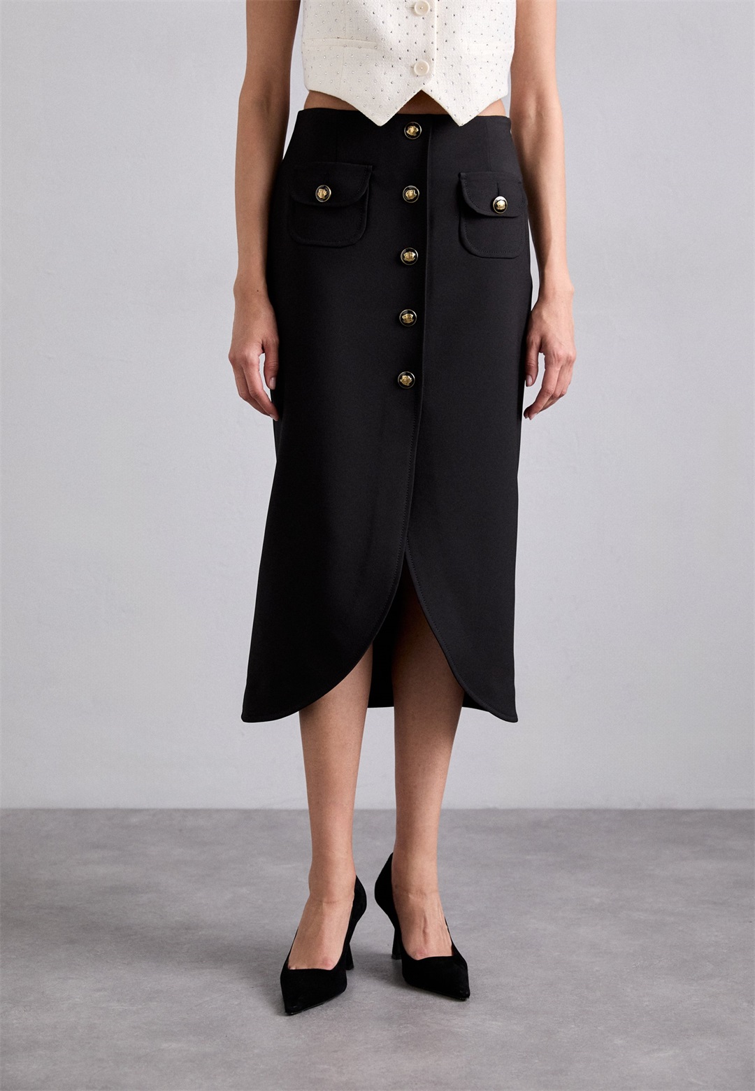 sandro JUPE - A-Linien-Rock - noir/schwarz