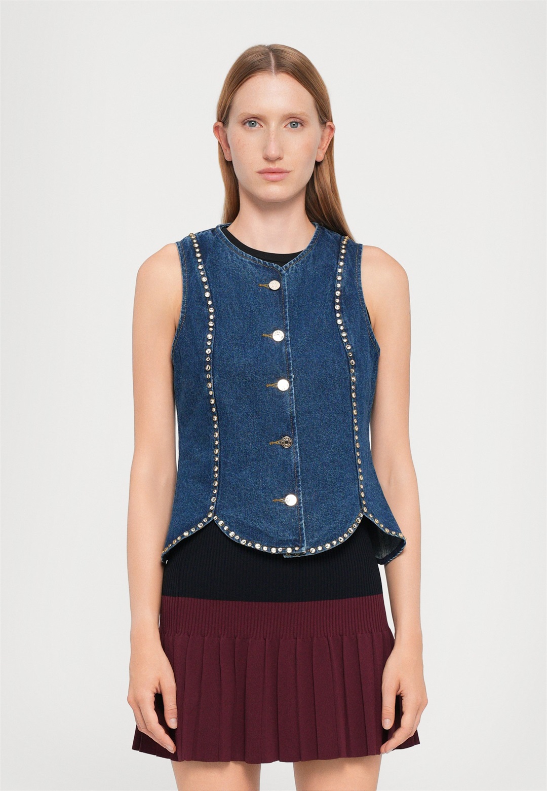 sandro Top - bleu jean/blau