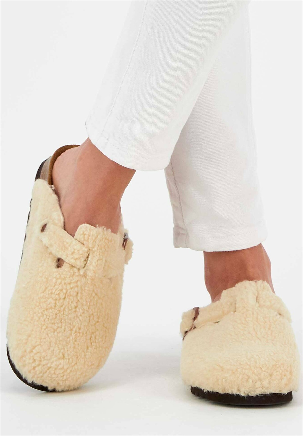 Scholl FAE NEW - Pantolette flach - beige