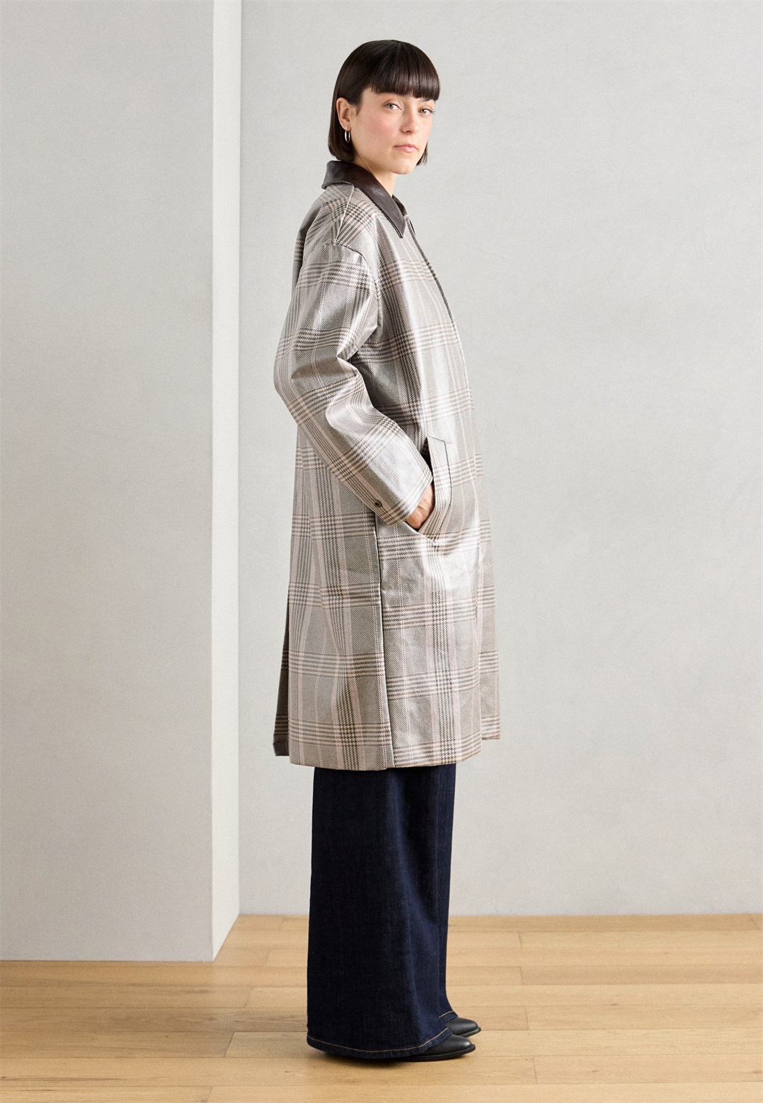 Scotch & Soda COATED RAINCOAT - Klassischer Mantel - taupe/hellbraun