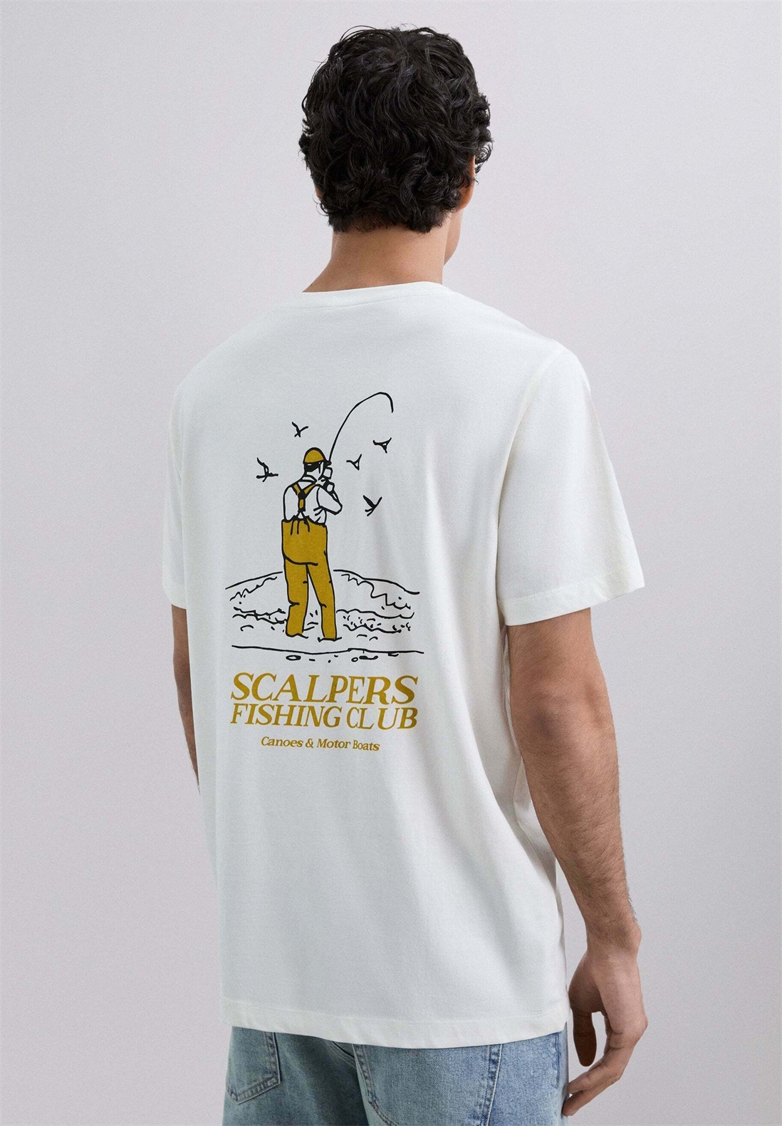 Scalpers FISHING - T-Shirt print - cream/beige