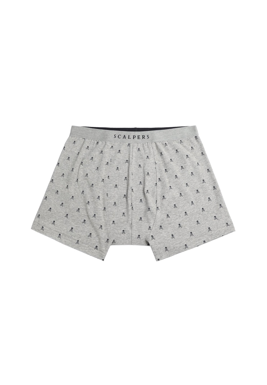 Scalpers JUST SKULL - Boxer Briefs - greymelange/grau