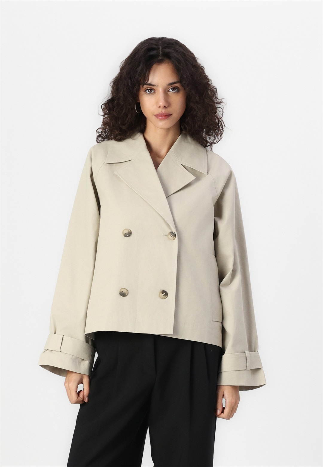 Selected Femme SLFCILO - Leichte Jacke - island fossil/beige