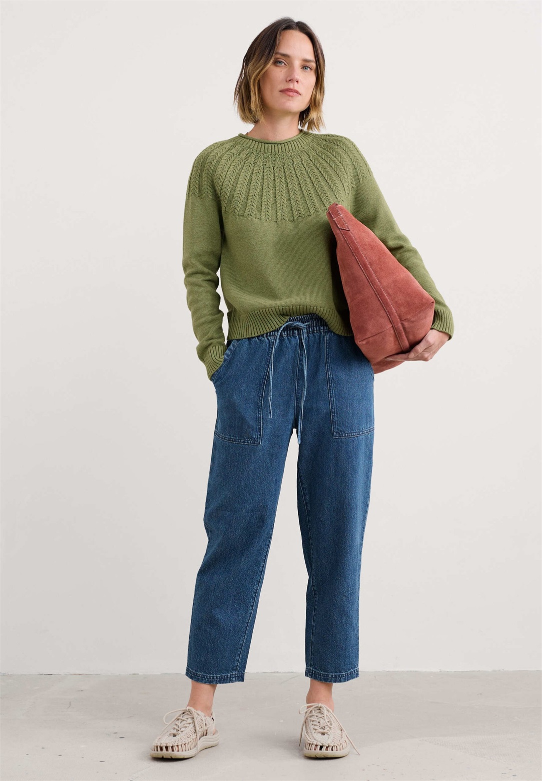 Seasalt Cornwall Strickpullover - green moss/grün