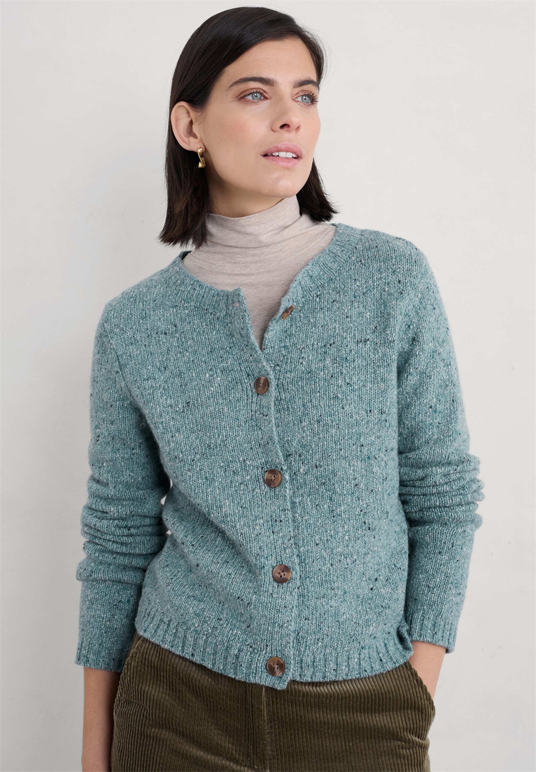 Seasalt Cornwall DAWSON PICK - Strickjacke - blue lichen/hellblau
