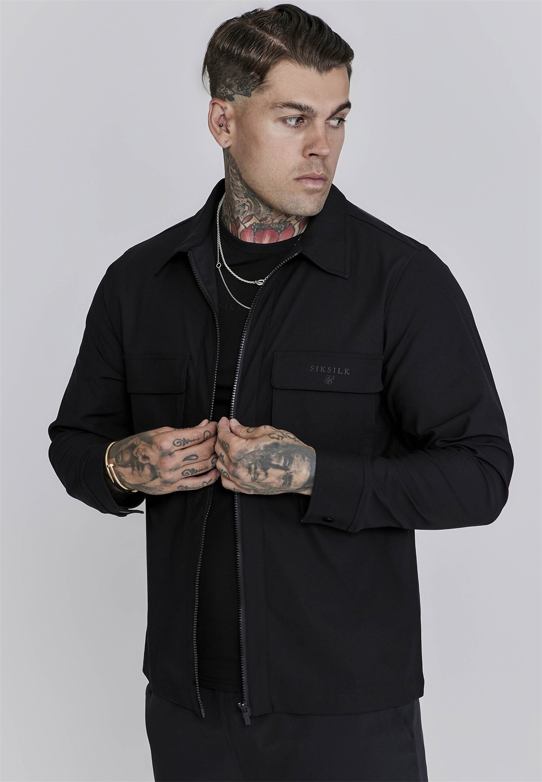 SIKSILK FLIGHT - Leichte Jacke - black/schwarz