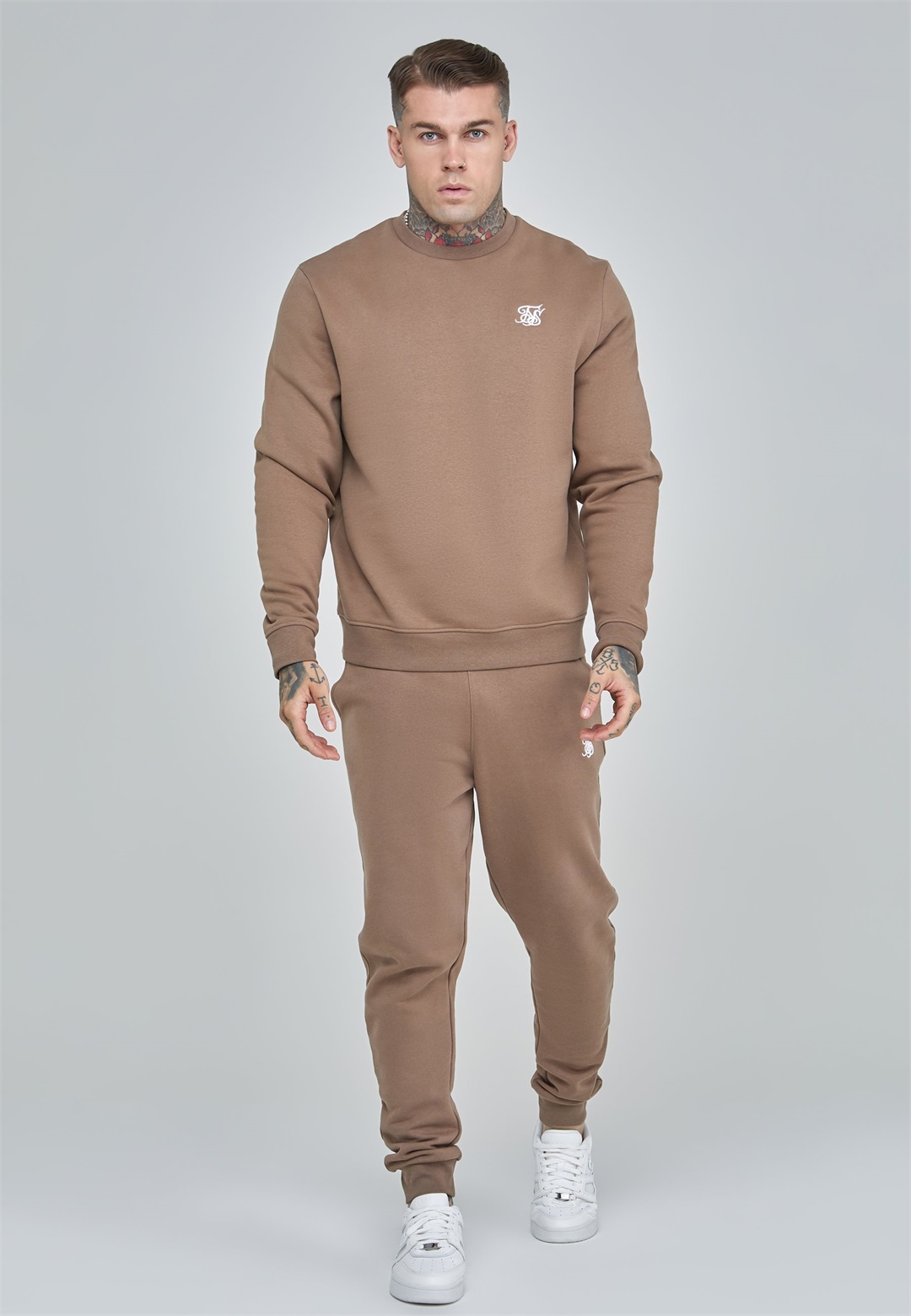 SIKSILK ESSENTIALS - Sweatshirt - brown/braun