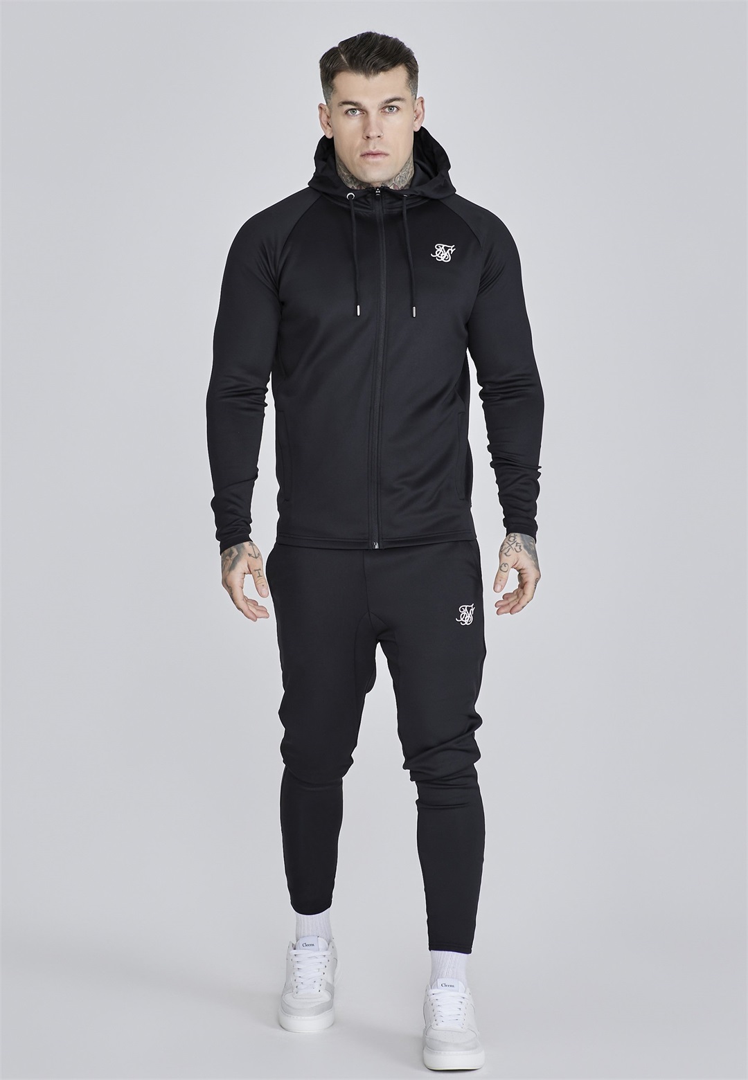 SIKSILK SET - Trainingsanzug - black/schwarz