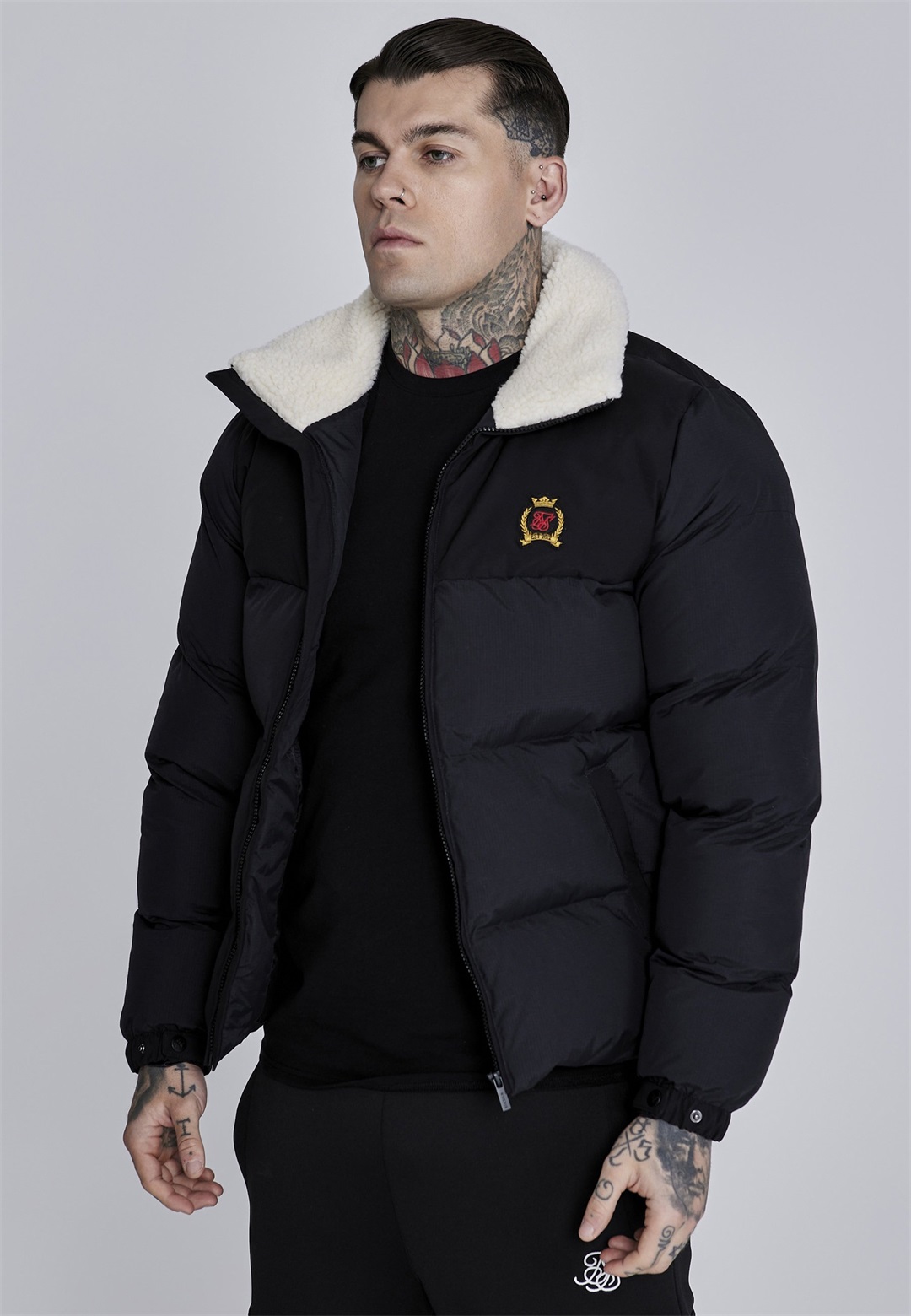 SIKSILK PUFFER - Winterjacke - black/schwarz