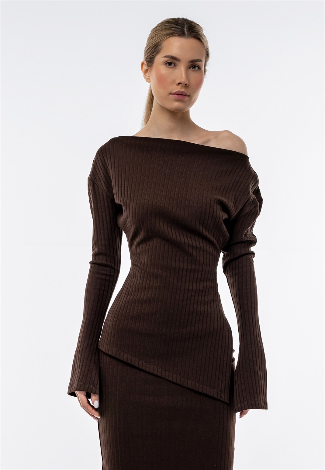 SAX35TH by Alicja Czarniecka Langarmshirt - chocolate/dunkelbraun