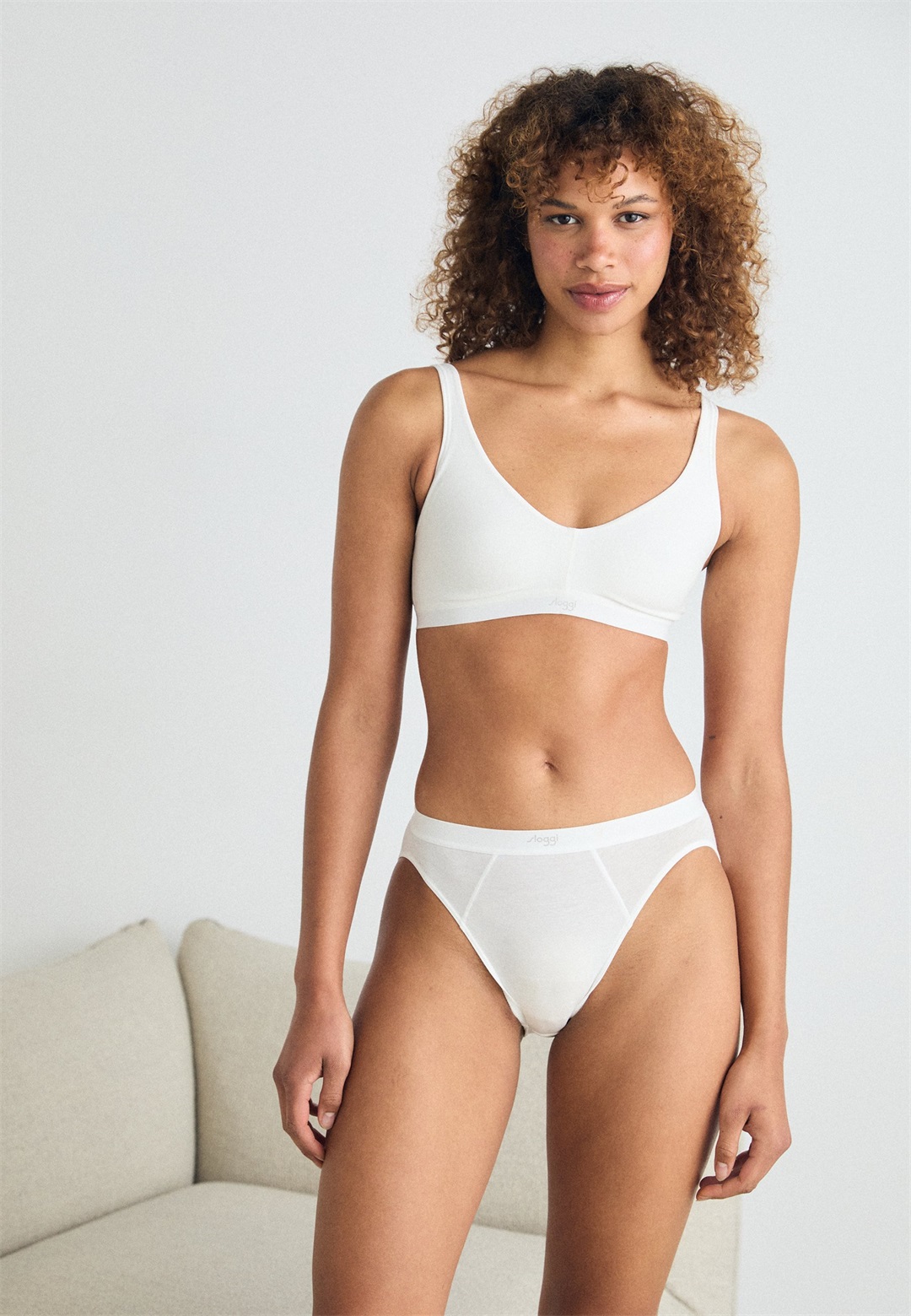 Sloggi EVER EASE TAI 2 PACK - Slip - silk white/weiß