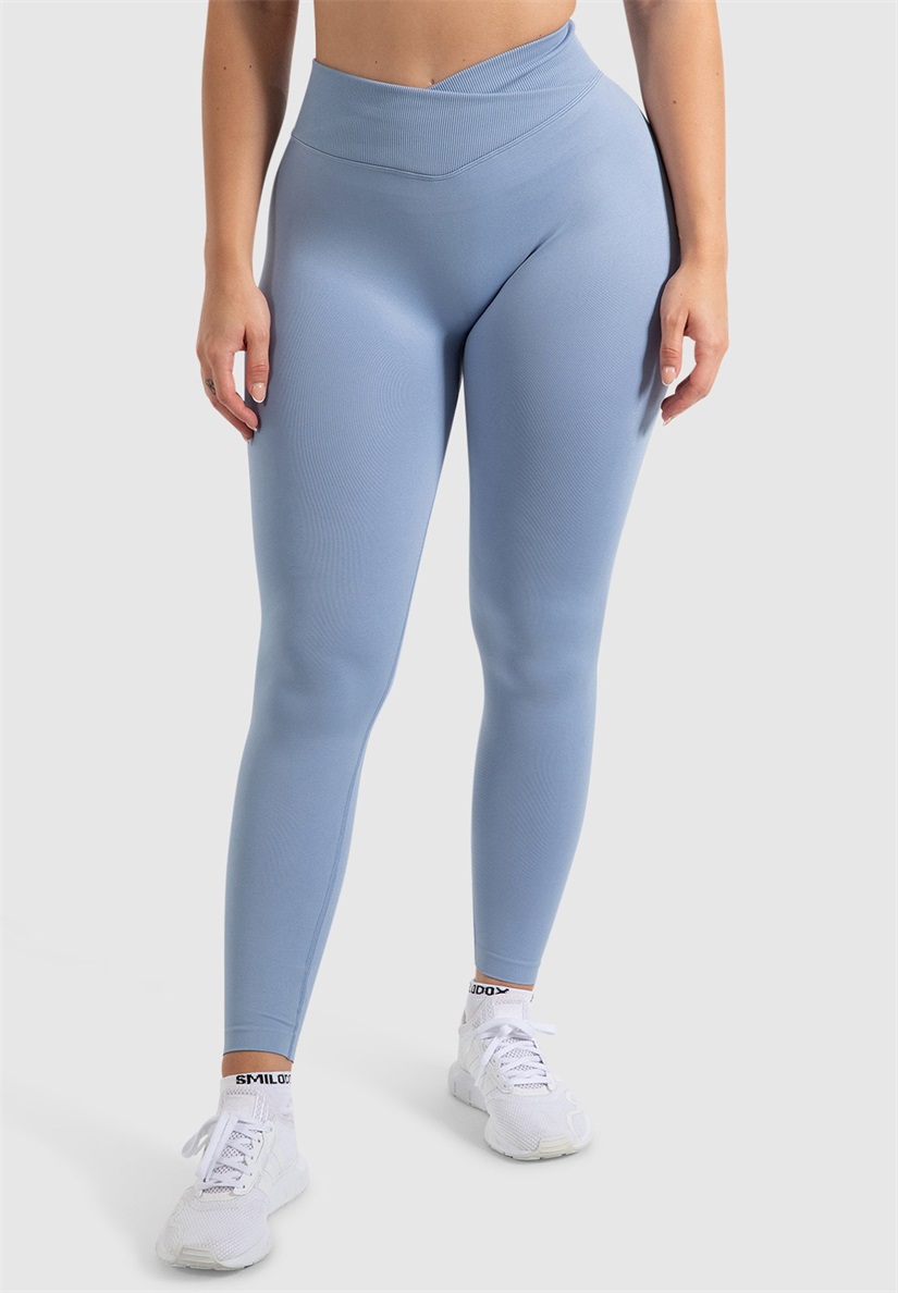 Smilodox SILVIA BODY BOOST SCRUNCH LEGGINGS - Tights - blau