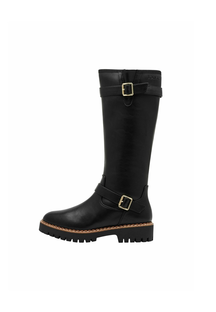s.Oliver Snowboot/Winterstiefel - black nappa/schwarz