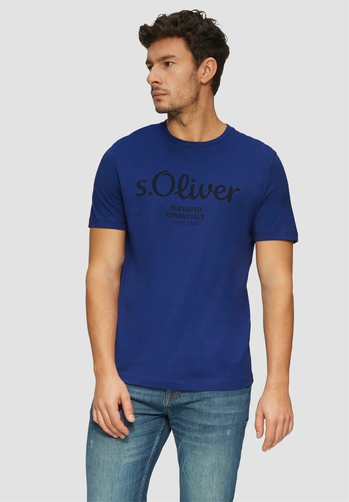 s.Oliver T-Shirt print - ozeanblau/royal
