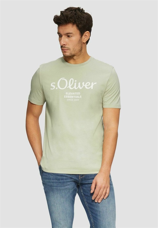 s.Oliver T-Shirt print - beige