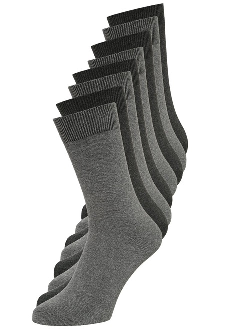 s.Oliver ONLINE BASIC UNISEX 8 PACK - Socken - dark grey/dunkelgrau