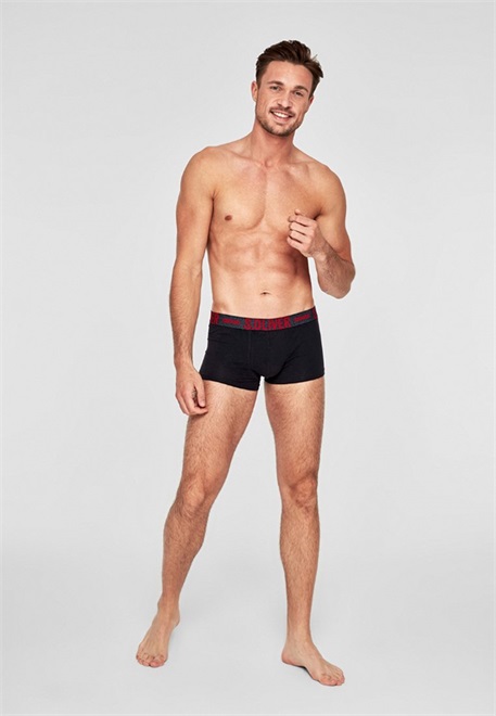 s.Oliver 2 PACK - Boxer Briefs - blue melange/dunkelblau