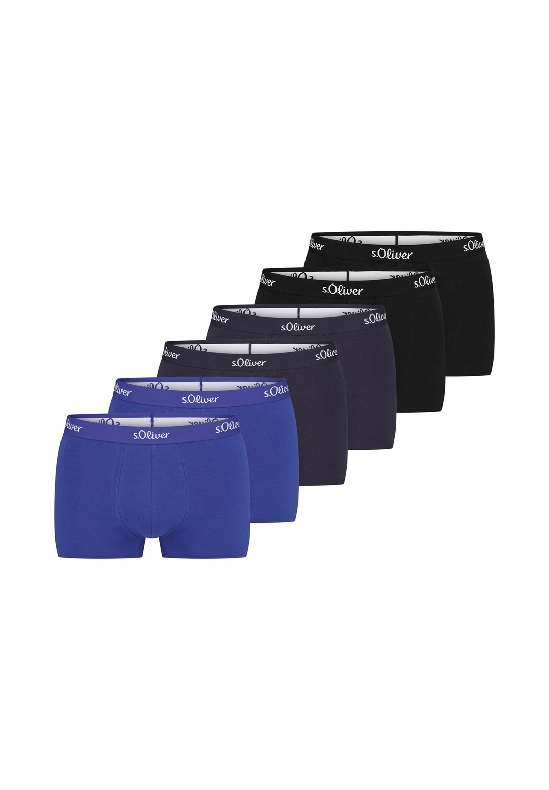 s.Oliver 6 PACK - Boxer Briefs - blau/dunkelblau/schwarz/blau