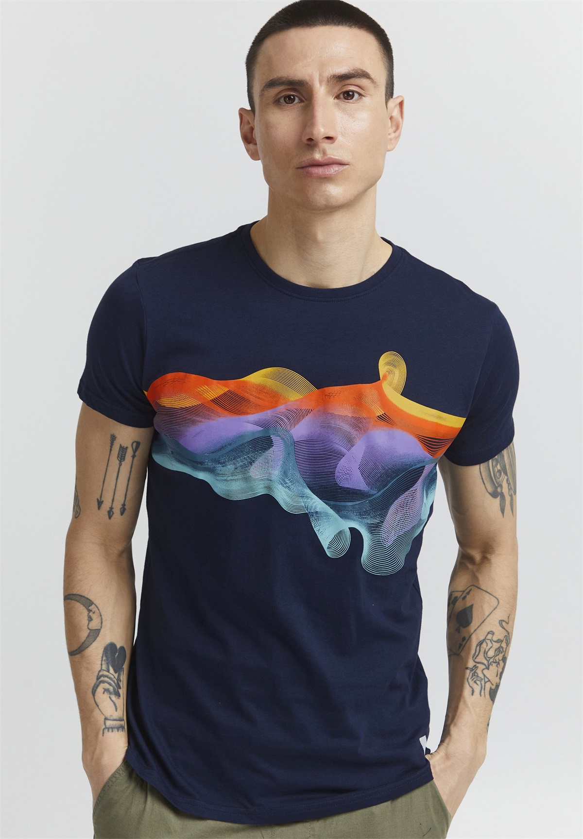 Solid SDPEDRO - T-Shirt print - insignia blue/blau