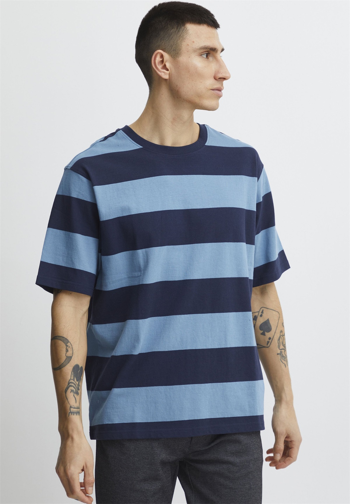 Solid SDJoey - T-Shirt print - provincial blue/blau