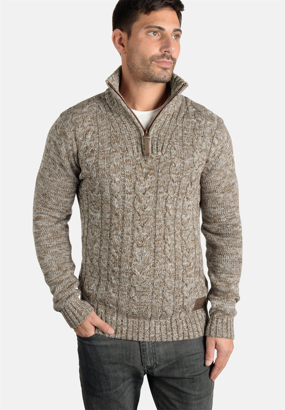 Solid SDPankraz - Strickpullover - dune/beige