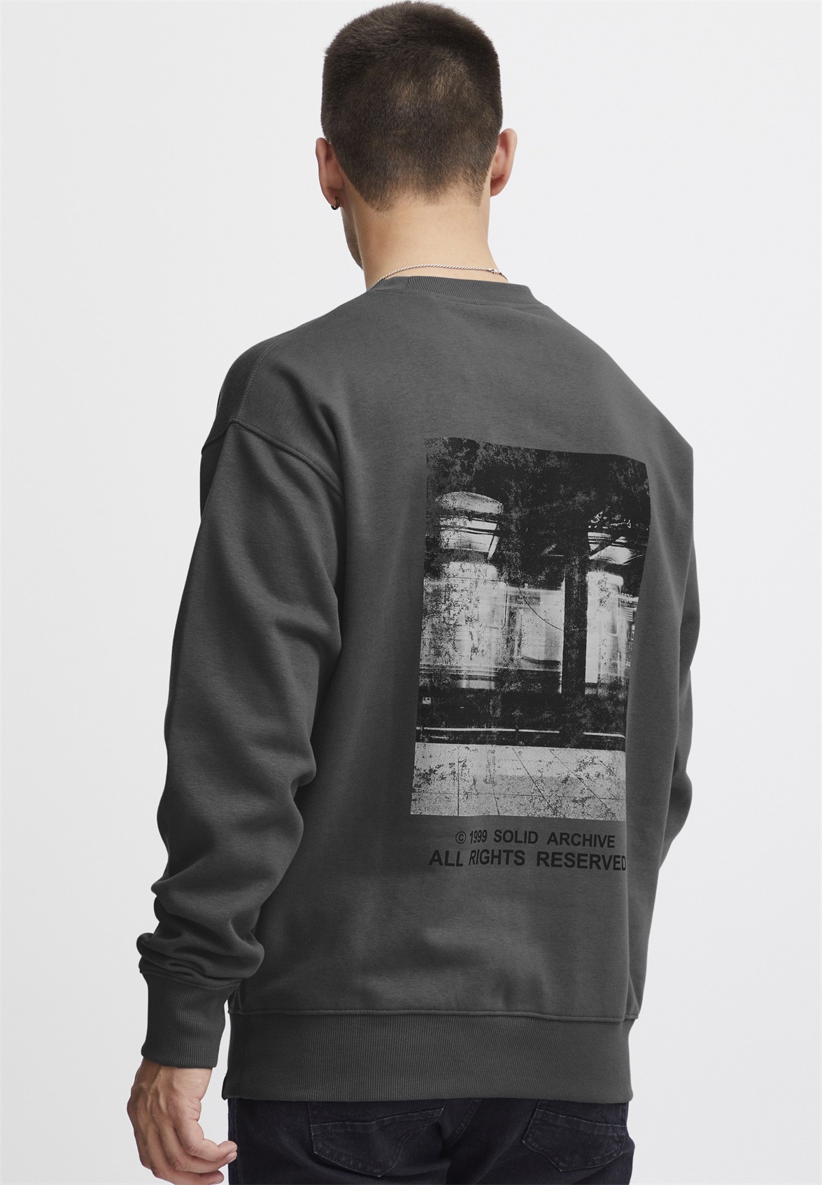 Solid SDHANNES - Sweatshirt - iron gate/grau
