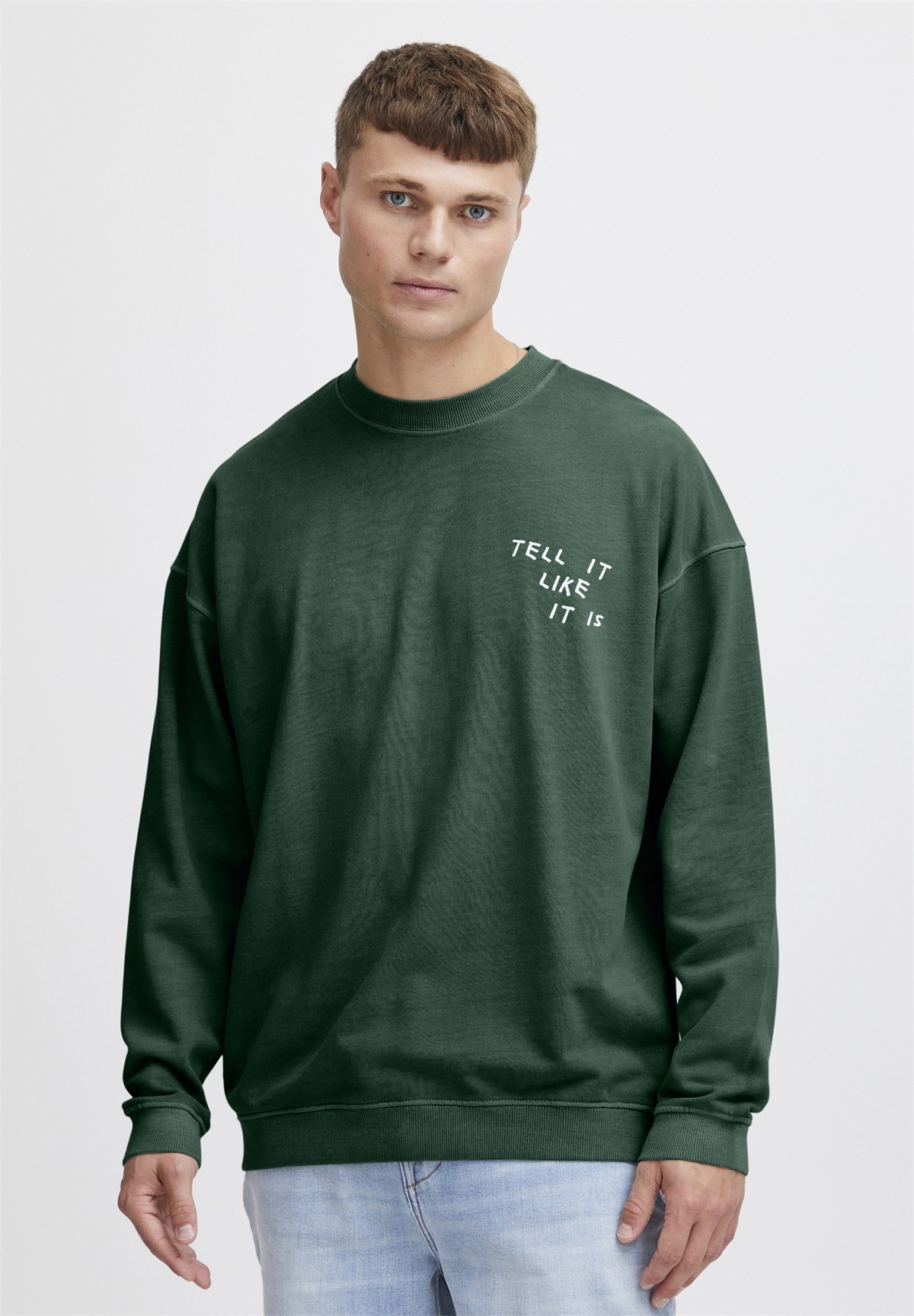 Solid SDINGVOR - Sweatshirt - garden topiary/tanne