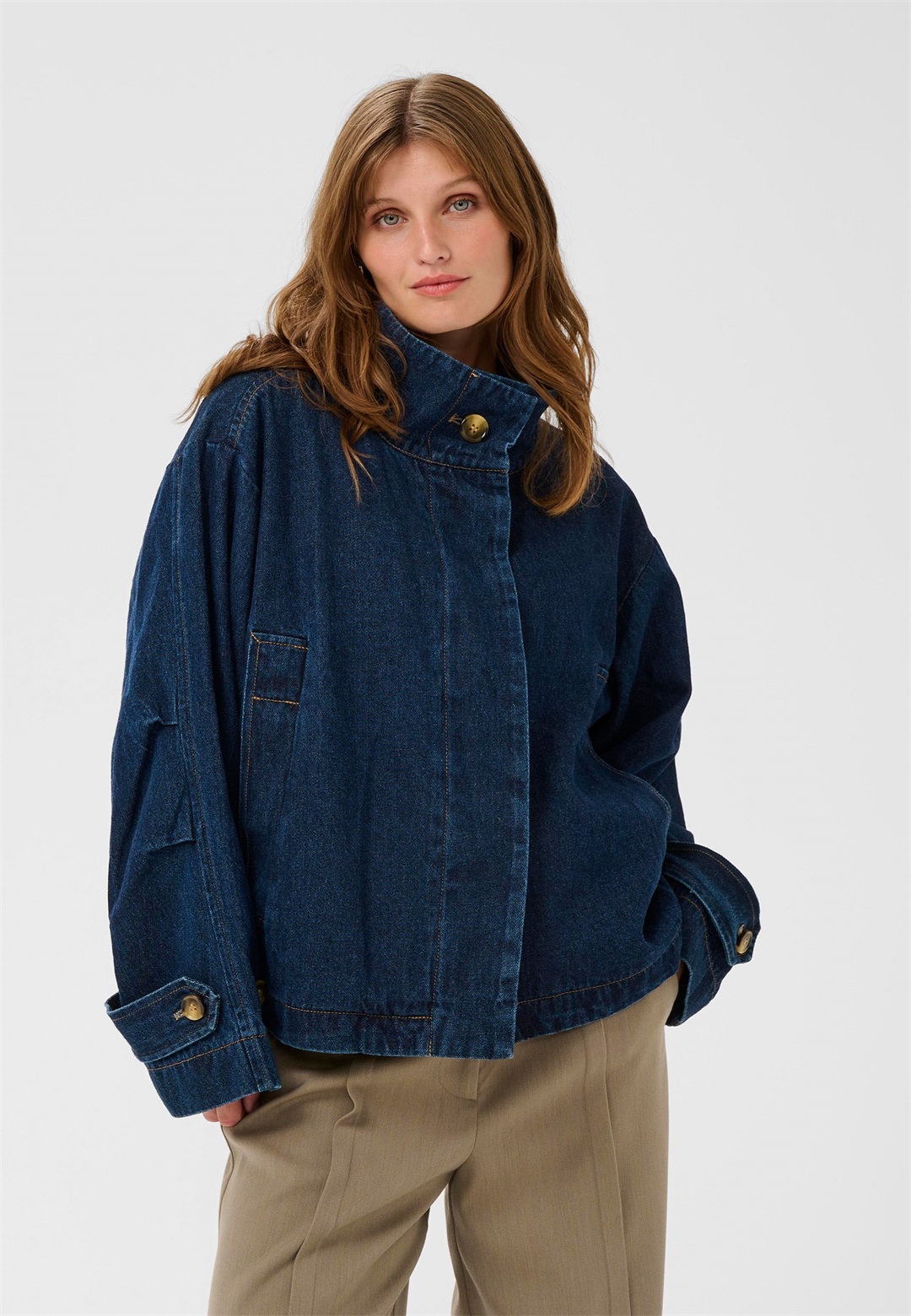 Soaked in Luxury Jeansjacke - dark blue denim/dark-blue denim